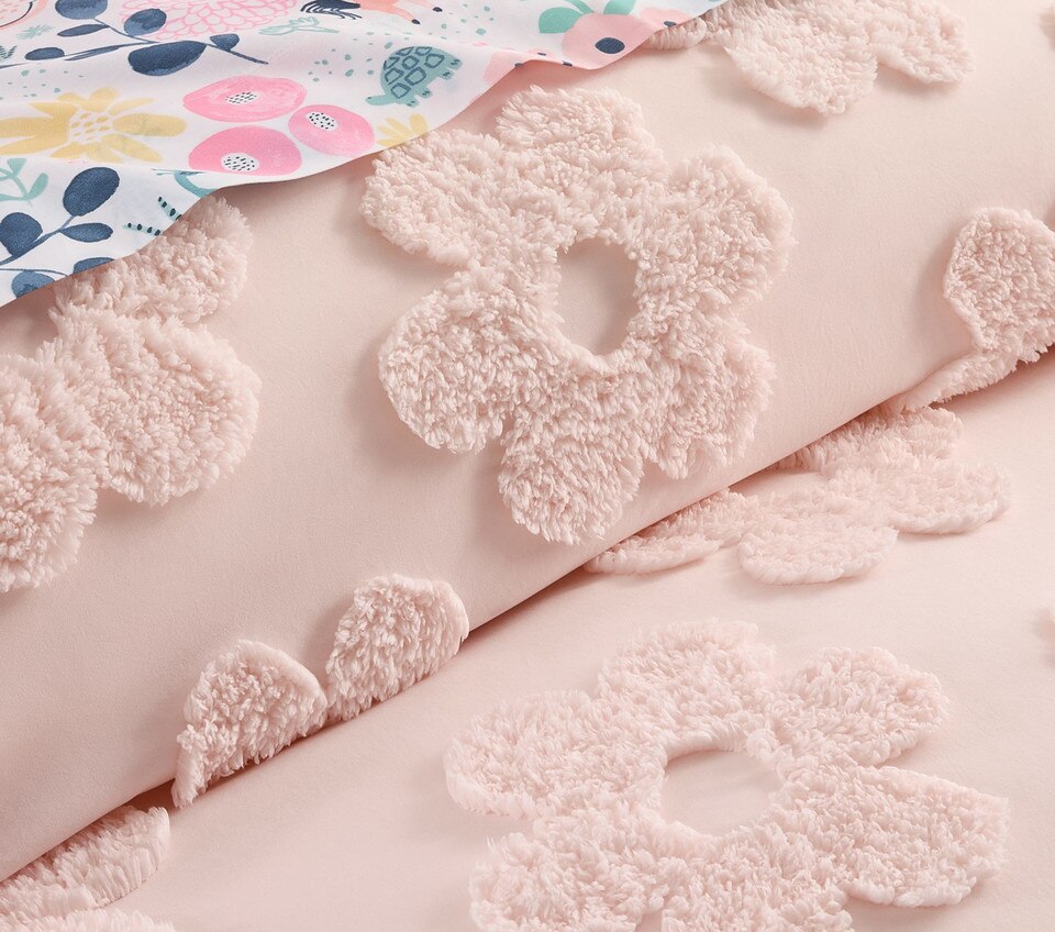 Textured Daisy Jacquard Duvet Cover & Pillowcases
